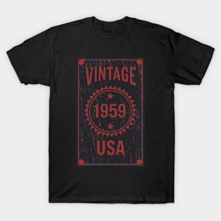 Vintage 1959 USA Deep Red T-Shirt